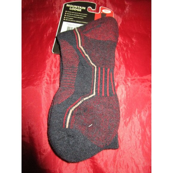 Mountain Lodge Merino Wool Performance Crew Socks Mens 9-12.5 Womens 10-13 - Picture 2 of 4